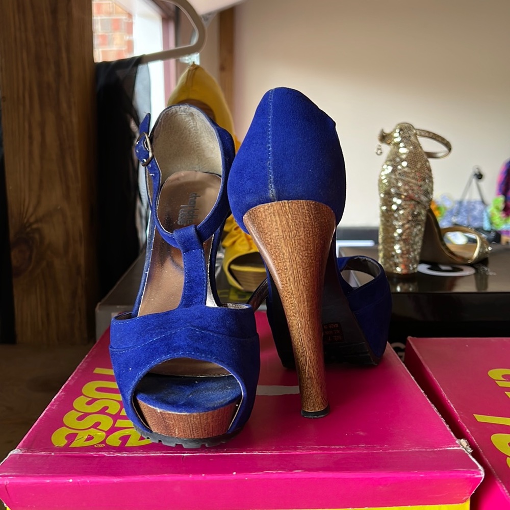 Charlotte Russe Royal blue heels!